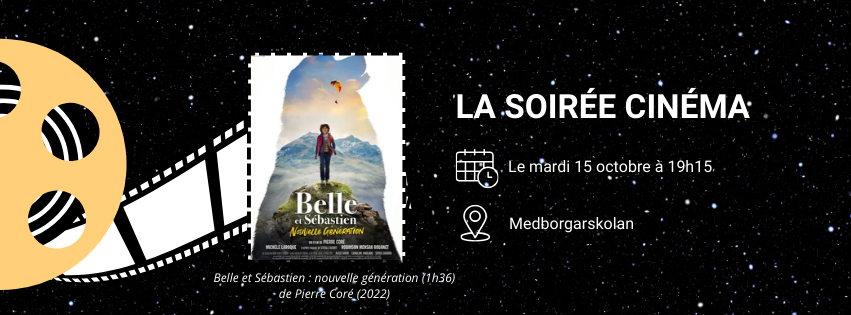 Affiche événement soirée cinéma 15 octobre